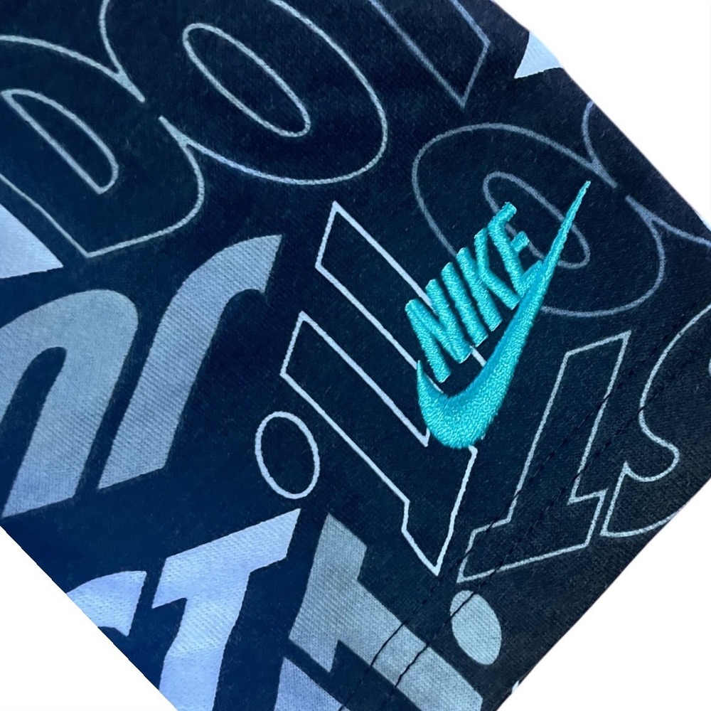 Nike Boys Just Do It Graphic Fleece Shorts Black Grey Teal Size 5 86J128-023 NWT - Picture 9 of 9
